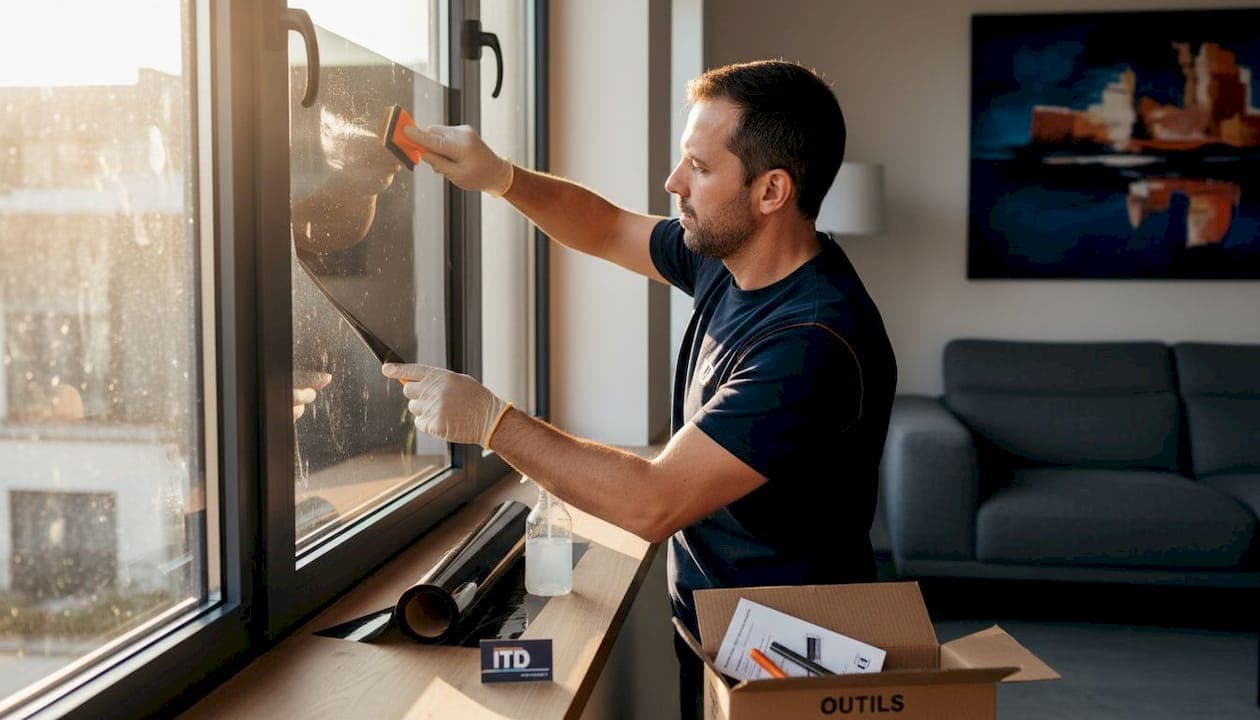 Installer un film solaire : guide pratique pour un résultat optimal