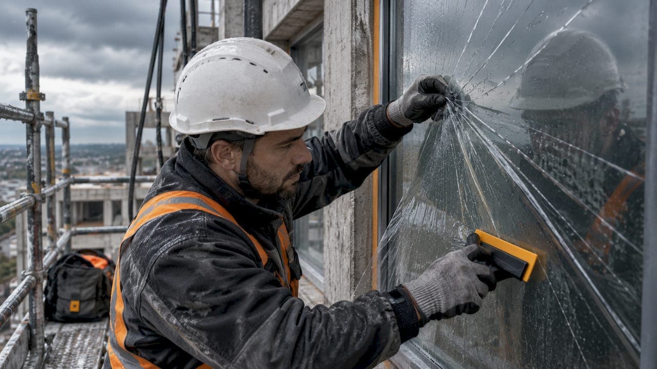 Film vitrage et adaptation luminosité chantier : guide pro