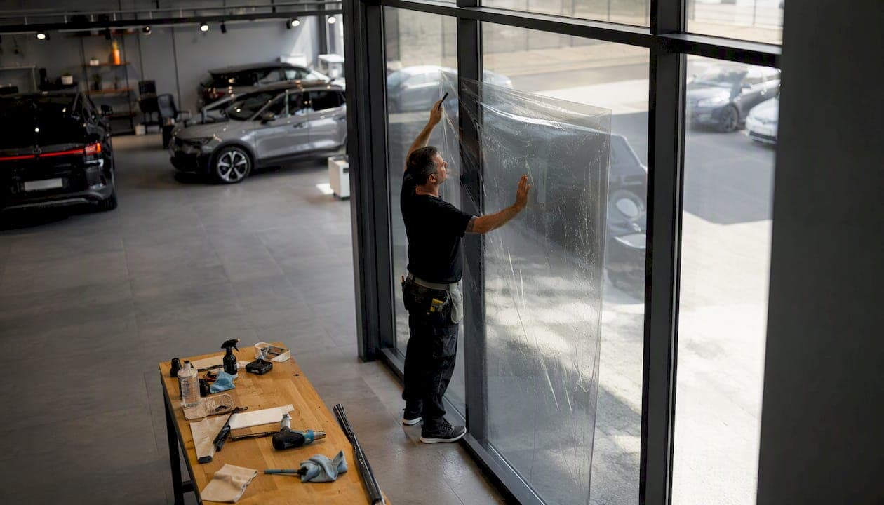 Film anti reflet showroom auto : le guide pour concessions