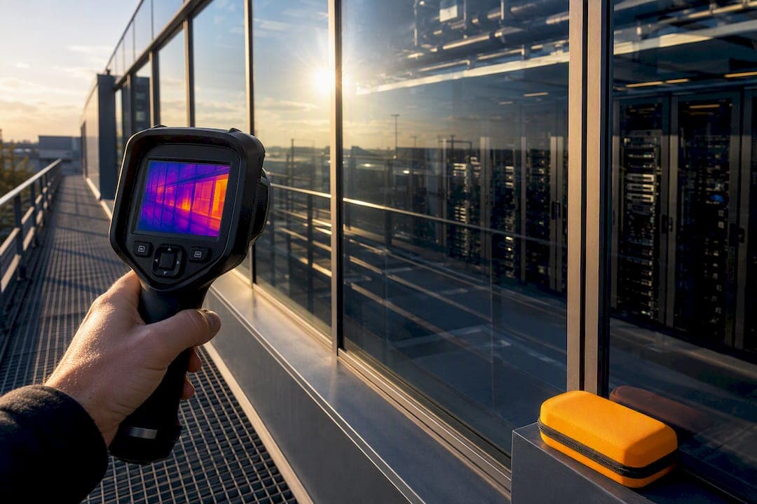 Responsables data center : mesurer 3–7 °C de gain avec un film solaire